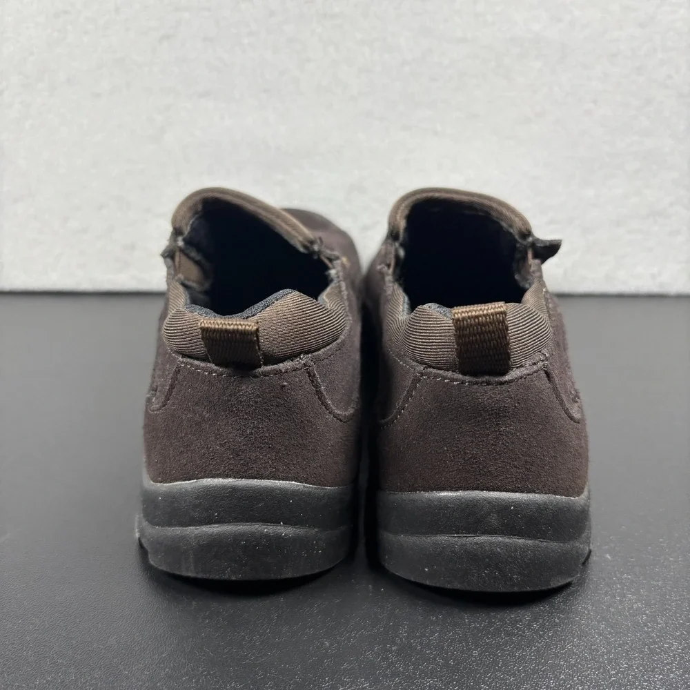 Lands' End Kids All Weather Casual Slip-On Shoes Brown Suede Youth Size 4M